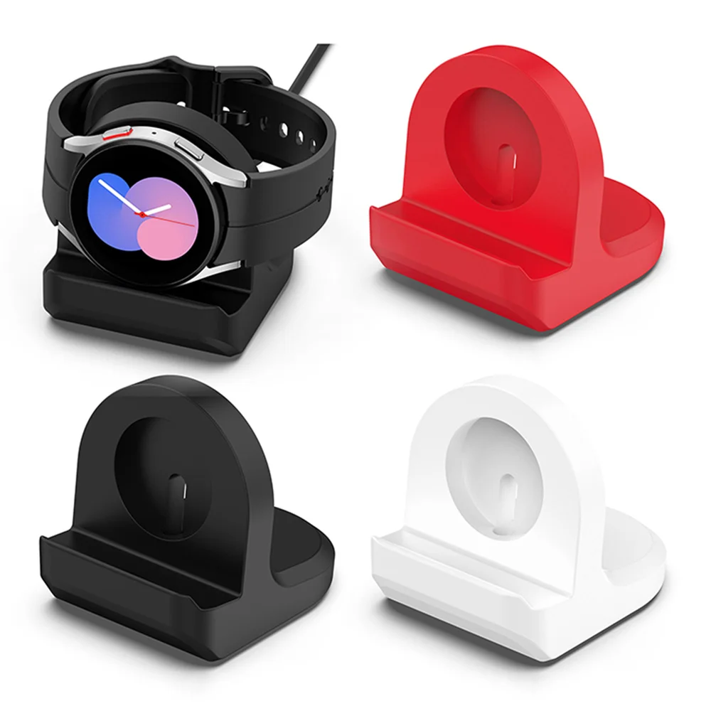 

Silicone Charging Bracket For Samsung Galaxy Watch 5/5Pro/Watch 6 Bracket Smartwatch Charging Stand For Watch Phone Base Holder