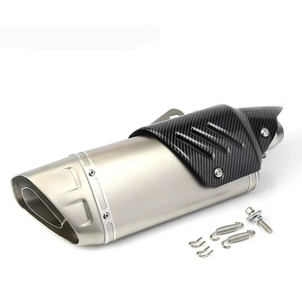 

51 мм универсальный глушитель выхлопной трубы из углеродного волокна для мотоцикла HONDA CBR650F CBR300 Z250 Z400 R3 R6 CB500