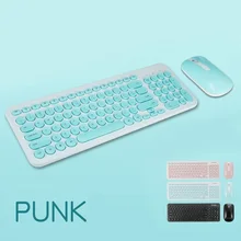 

New HSKY Wireless keyboard and mouse set business office game home punk silent ultra-thin manipulator feel