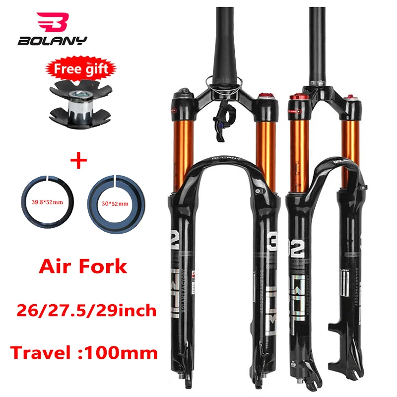 Подвеска для велосипедной вилки BOLANY MTB Air 26/27 5/ 29er дюймов прямая/коническая