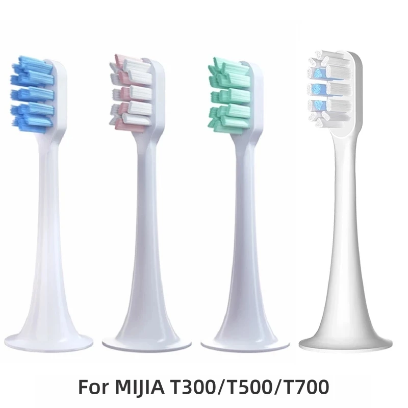 

5PCS For XIAOMI MIJIA T300/500 Replacement Brush Heads Sonic Electric Toothbrush Vacuum DuPont Soft Bristle Suitable Nozzles