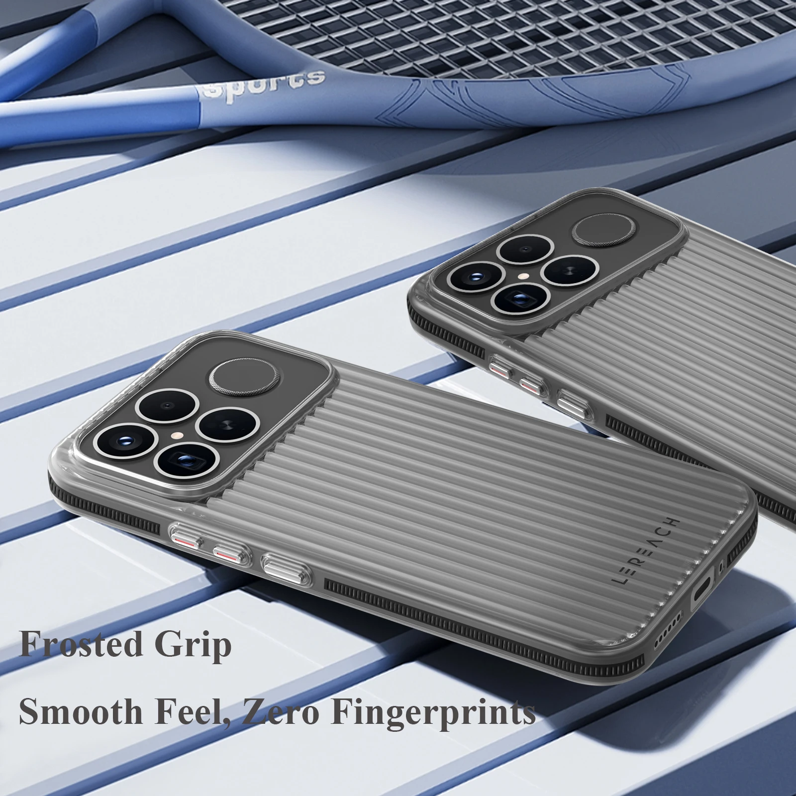 Lereach Corrugated Matte Phone Case - Anti-Slip & Fingerprint-Resistant with Multi-Color Options