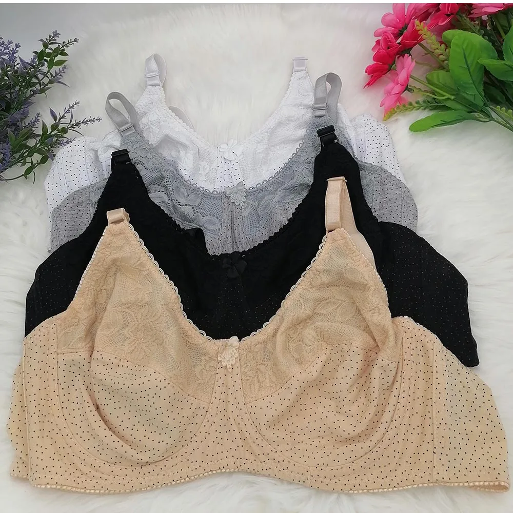 Lingeries sexy hot Women's Lace Bra Minimizer Bras For Women thin Cup Non Lined underwire Floral Embroidery for Female C22