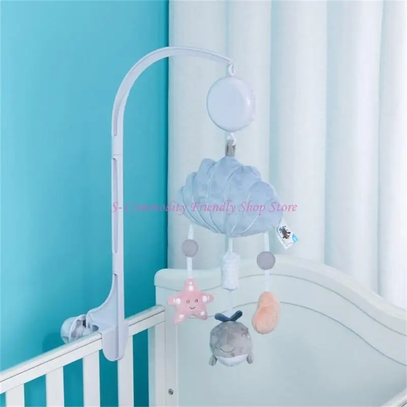 85AE Krippe Dekore Musik Glocken Halter Set für Baby Interaktion Crawl Training Bett Glocken Halter Mobile Musik Box Infant – Detail 7