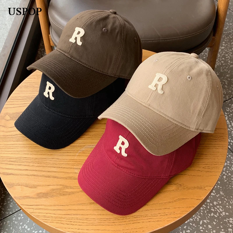 

USPOP 2023 New Spring Summer Baseball Caps Women Cotton Letter Embroidery Baseball cap