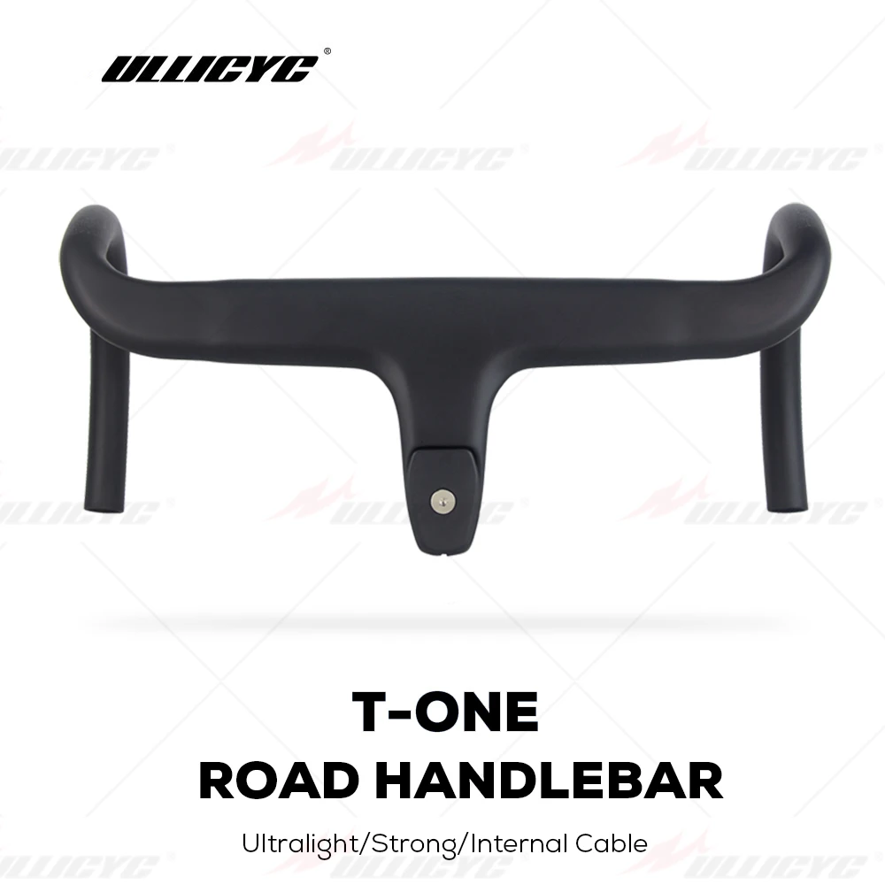 Guidon Intégré Carbone Pour Vélo De Route - Cockpit Di2 - 44cm - Routage Interne