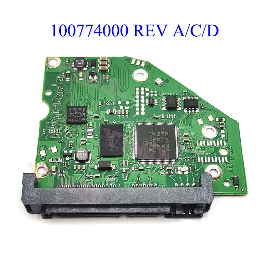 Placa Lógica Pcb Seagate Hdd Conector Sata 100774000 Rev a c d St1000dm003 1pc