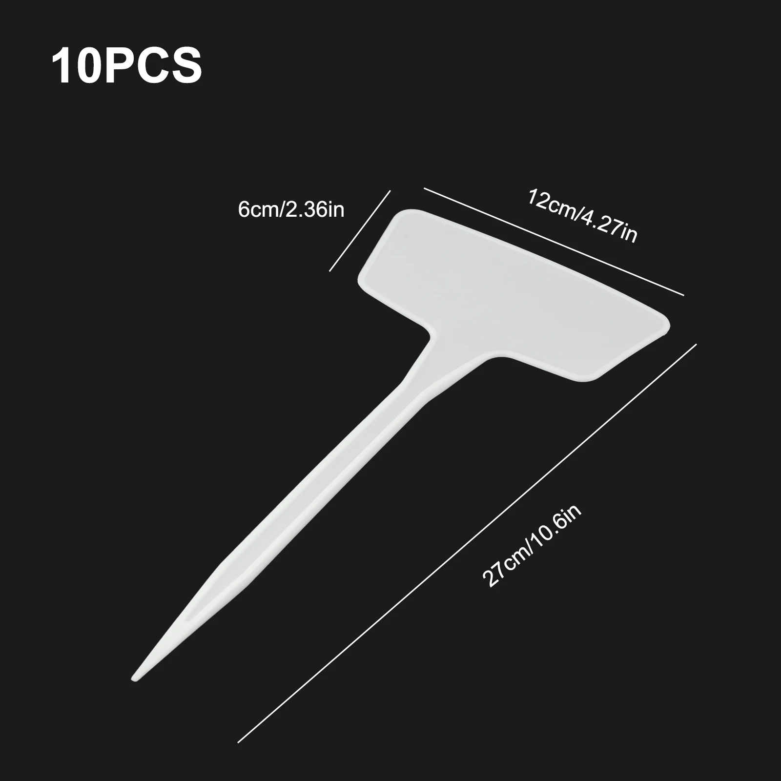 

10Pcs Ttype Plant Tags, Plastic Nursery Garden Labels for Clear and Efficient Identification of Plants, Flowers, and Trees
