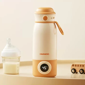 미니 무선 충전식 항온 보온병 전기 주전자, 아기 절연 물컵, 우유 분말 혼합, 500ml