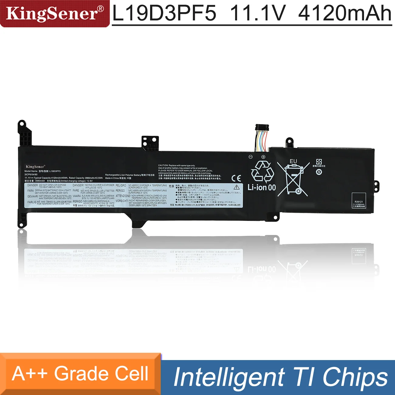 Bateria de Kingsener L19d3pf5 para Lenovo Ideapad 314ada05 3-14are05 3-14iil05 3-14iml05 3-15are05 3-15iil05 3-15iml05 L19c3pf7