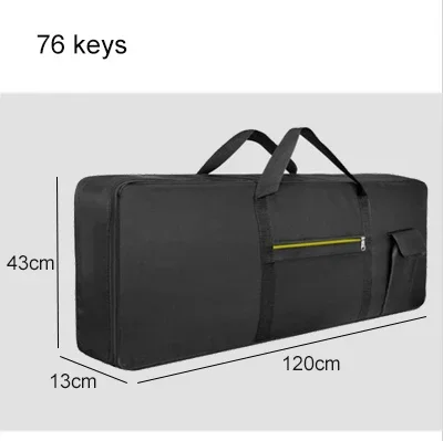 Waterproof 600D Oxford Cloth 88 Key Keyboard Gig Bag Portable Durable Piano with 10mm Cotton Padded Case