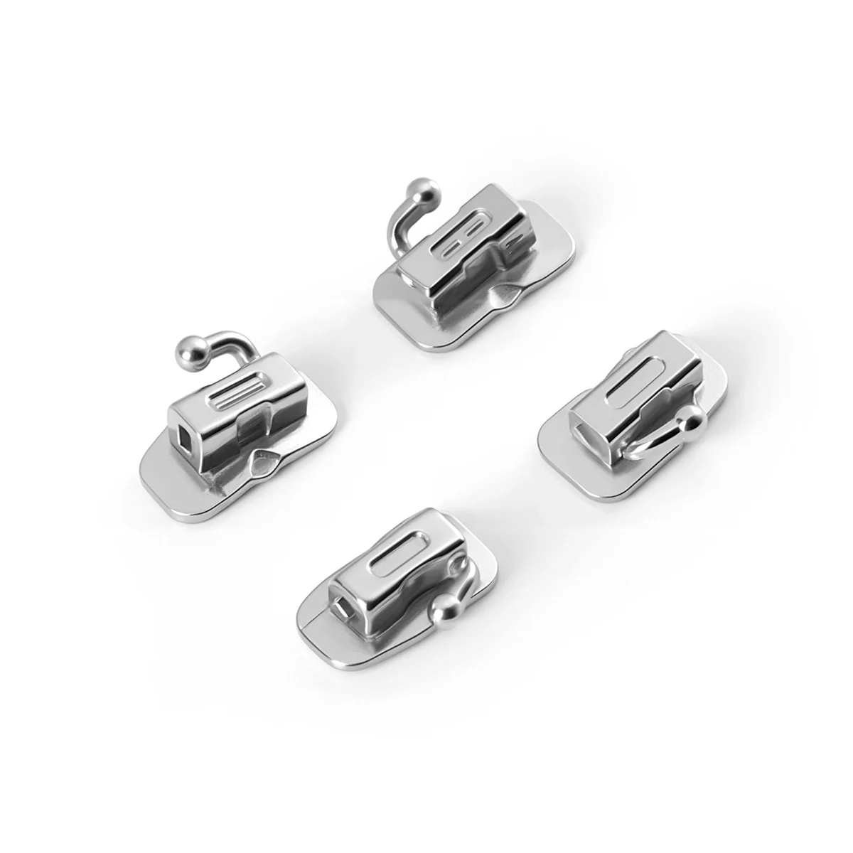 80 Stück/Box Dental-Kieferorthopädie-Buccalröhrchen MIM Monoblock Mesh Base Split für 1. und 2. Molaren, zur Verklebung, nicht-konvertierbar – Detail 5