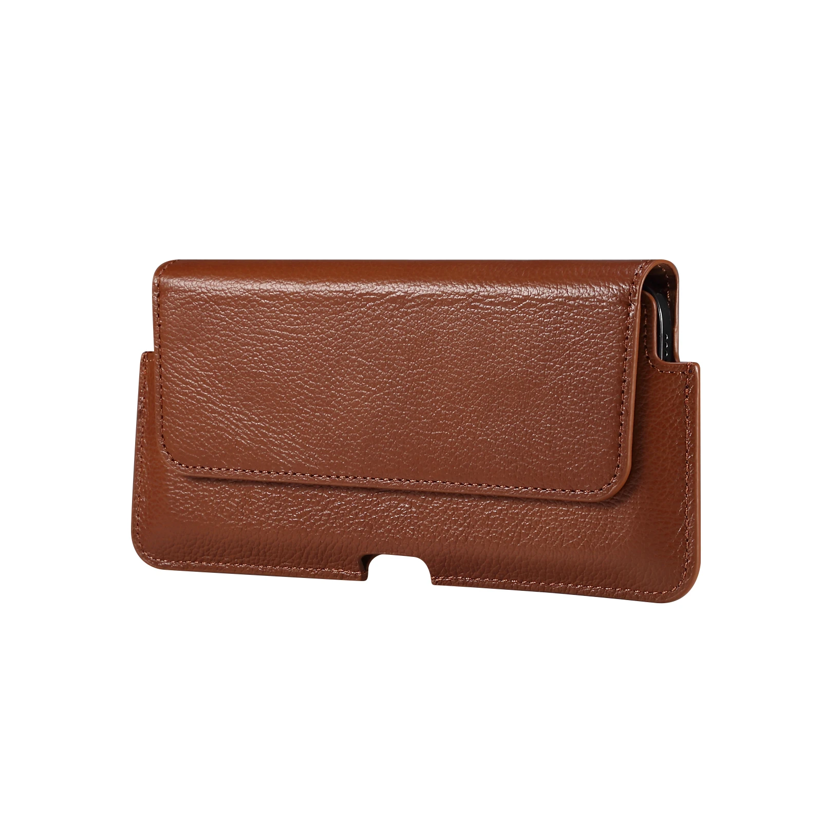 FULAIKATE 5,5-7,2" Echtes Leder Universal Handytasche Herren Taille Gürteltasche Business Tasche Tragbares Handy Holster – Detail 8