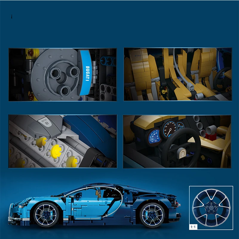 Compatible avec LEGO Technic Bugatti Chiron