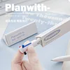 Planwith 3 in 1 Mulrti-Function Gel Pen 0.5mm Black/Blue/Red Ink Refills Press Type Ballpoint canetas School Office Stationery 1