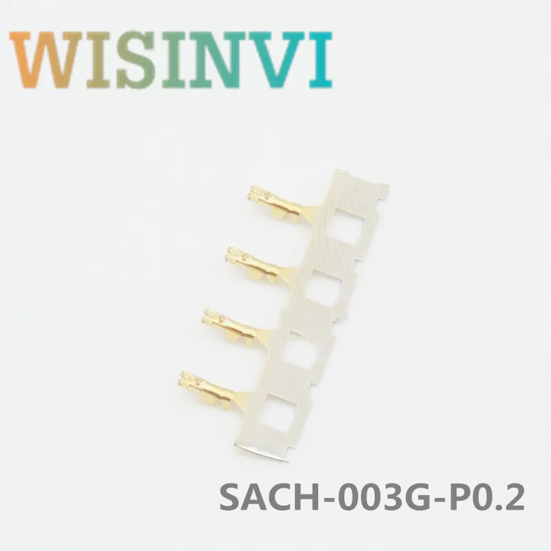 100 Pz/Lotto Sach-003G-P0.2 Wire Gauge 28-30Awg Connettore Terminale Pin Terminale Di Tensione Giornaliera