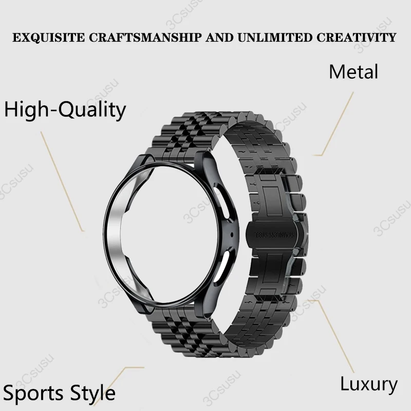 Stainless Steel Strap and Protective Case