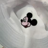 Disney Waflera Mickey Mouse Bucket Cap Autumn Cartoon Fisherman Hats Double-sided Printing Cotton Cap Birthday For Kids Gifts 3