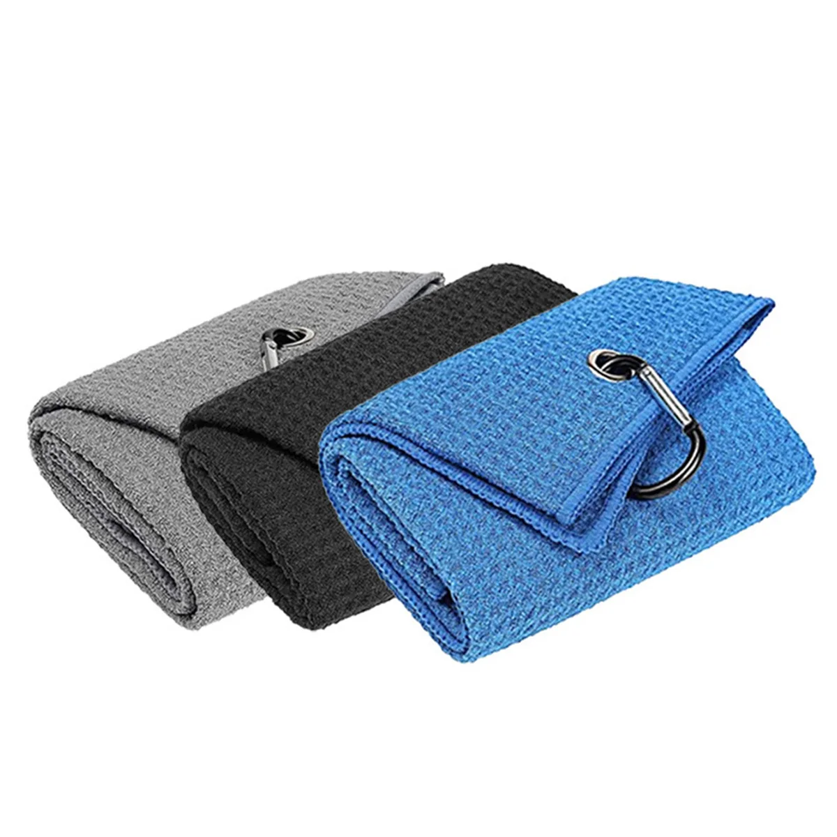 Golf towel polyester fiber golf club clean towel golf accessories scrub cloth soft belt hook absorb water 5