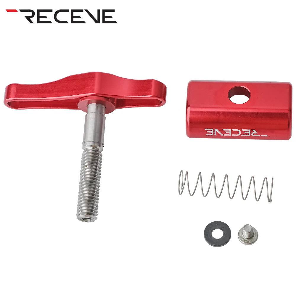 RECEVE Folding Bike C Buckle Knob Hinge Clamp Bicycle Titanium Alloy Handle Hinge Clamp Kit Folding Buckle Fixed For Brompton