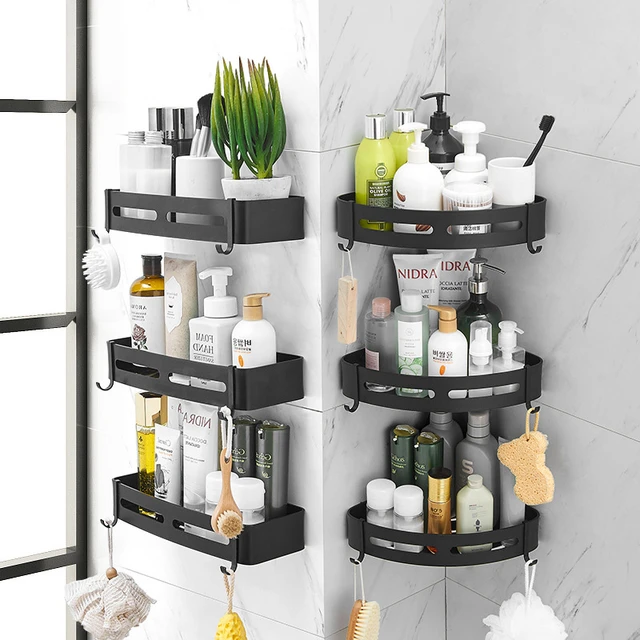 Bathroom Shelves Shampoo Holder Corner Storage Rack Shower Shelf