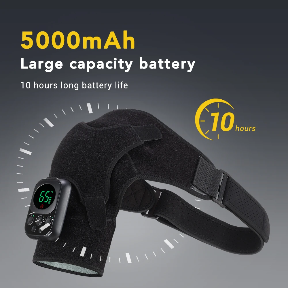 Heating Shoulder Massager with Vibration & App Control