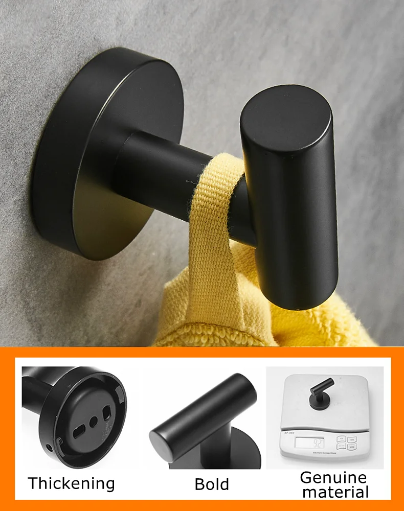 1Pcs Stainless Steel Bathroom Hardware Set Towel Rack Toilet Paper