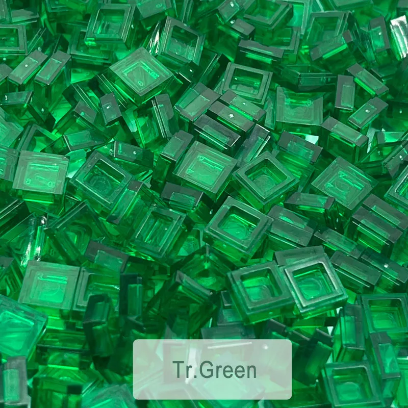 200PCS 1x1 Ziegel Flache Fliesen Glatte 1*1 Bausteine DIY Pädagogisches Kreative Teile Spielzeug für Kinder kompatibel 3070 – Detail 7