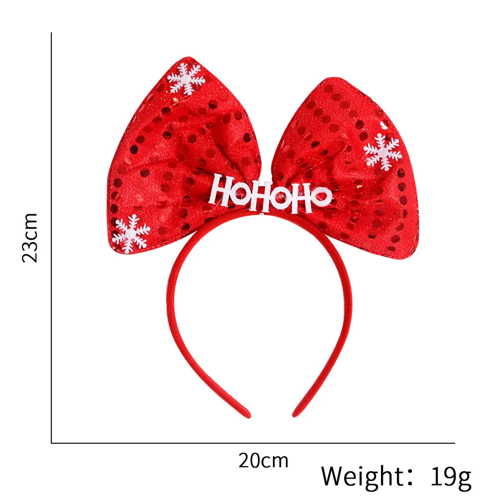 Christmas Headbands For Women, Christmas Party Decorations, Trees, Five-Pointed Star Headbands, Ornaments