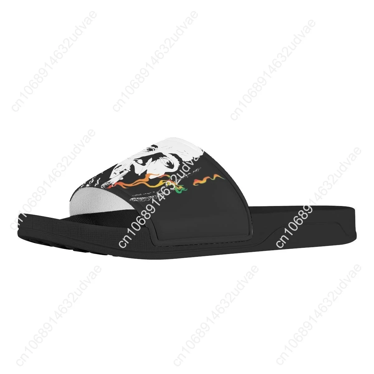 Bob-Marley Jamacia Reggae Print Men, Soft OligHome Floor Slides, Unisex Flip Flops, Wear Resistant Slippers, Slippers