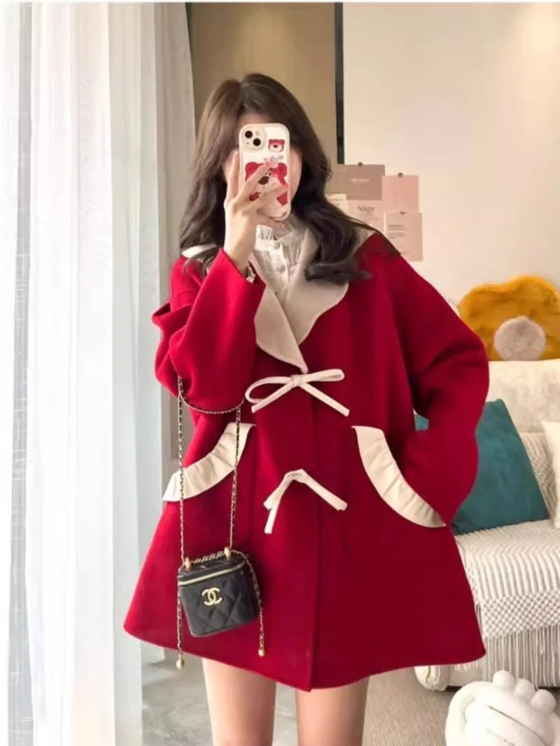 High End Short Fashionable Versatile And Popular Design For Women's Autumn And Winter Loose Woolen Jackets For Commuting P371