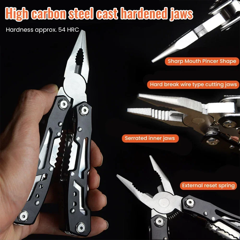 Folding Knife Pliers Stainless Steel Multi-tool Outdoor Combination Portable