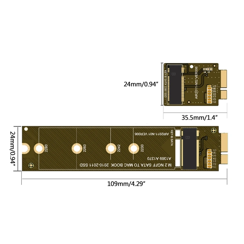 ƺ  2010-2011   ī, A1369 A1370 MC503 M.2 Ngff, B2QA