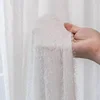 1pc Cute Princess Style Plush Gauze Balcony Bedroom Bay Window Living Room White Tulle Curtains 1