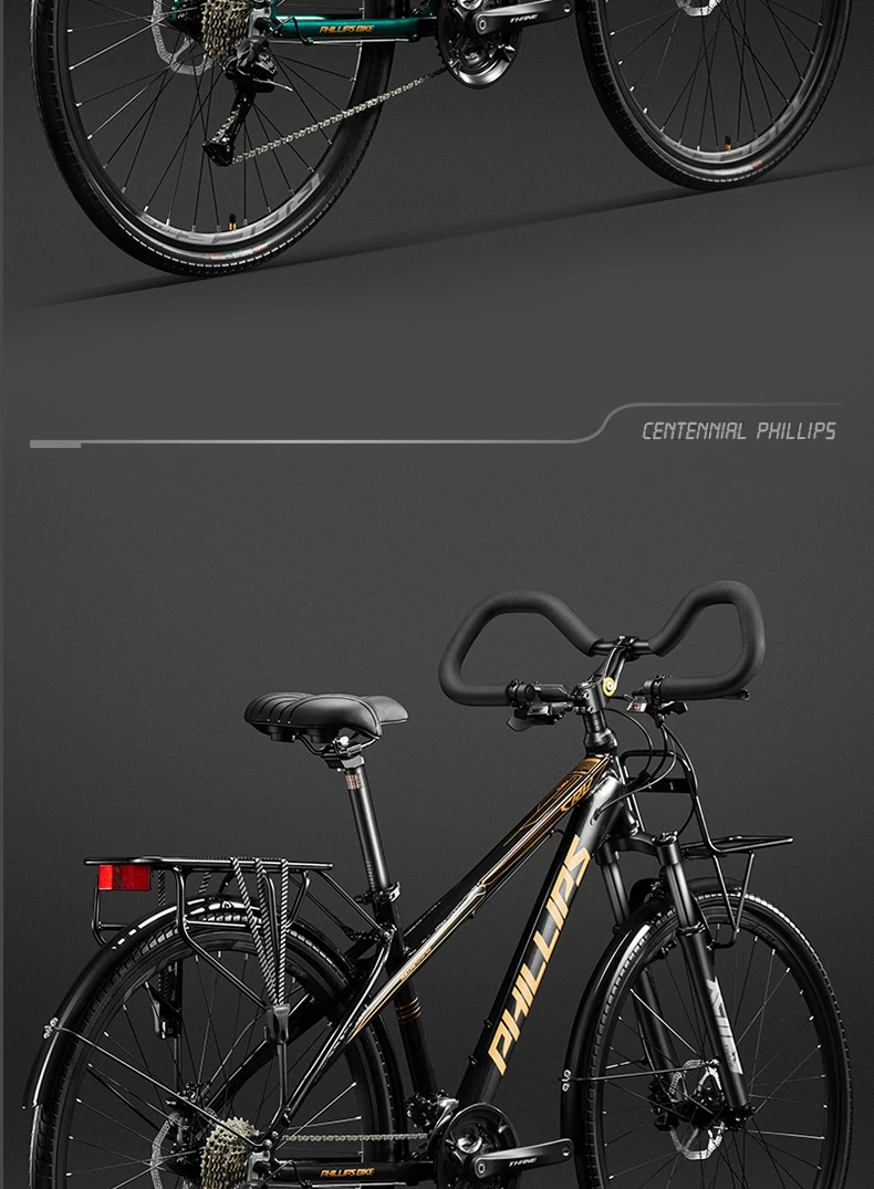 Touring Bike Travel Bicycle 24/27/30/33 Speed Aluminium alloy Longrider Road Bike 27.5” Treking Bicycles With Butterfly Handle