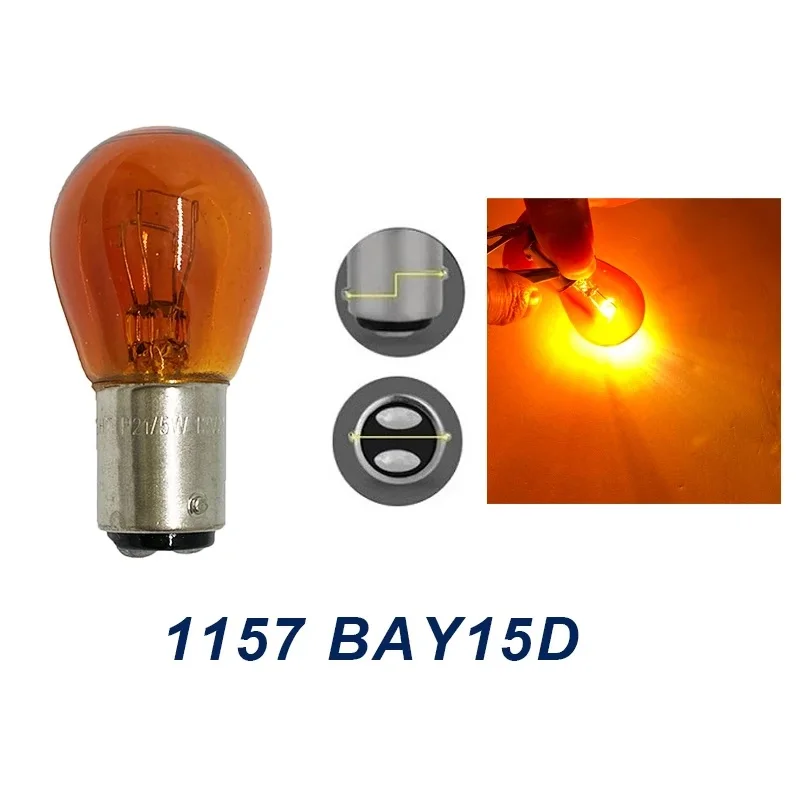 Vibrant Multi-Color Halogen Bulb Set - Custom Turn, Tail & Reverse Light Styling in 5 Stunning Hues