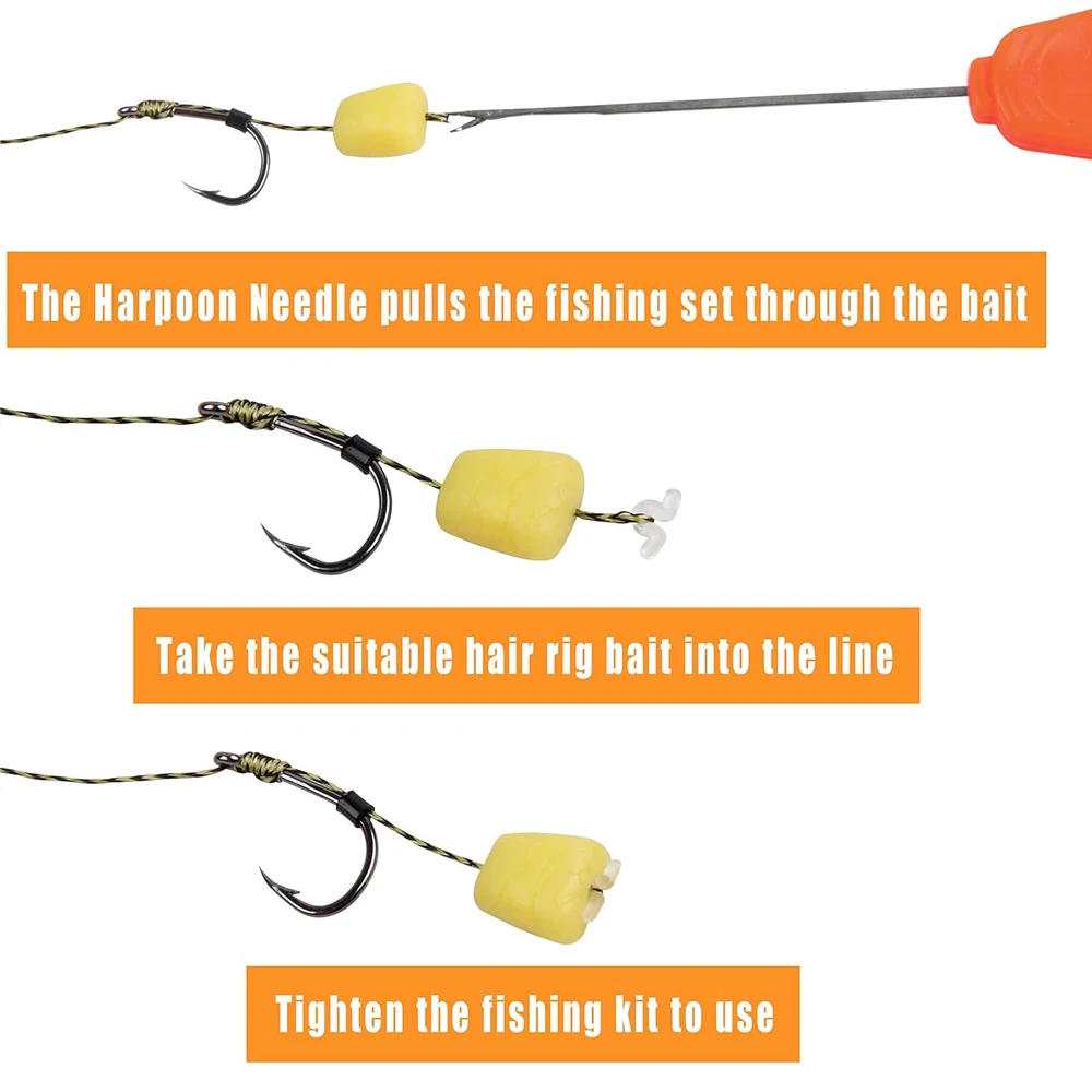 7pcs Carp Fishing Accessories Boilies Baits Drill Baiting Needle Hair Rigs bait Stringer Fishing Tools boilies stoppers fishing tools fishing accessories fishing tool fishing bait fishing tackle
