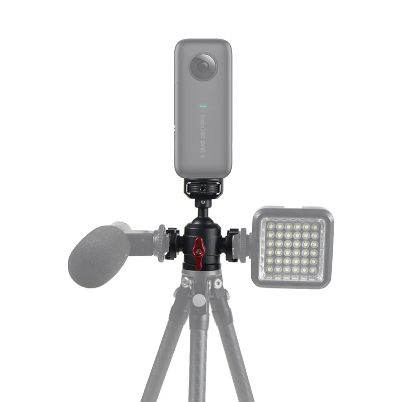 Universal 360&deg; Spherical Panorama Tripod Head Standard 1/4 Inch Screw Interface Ballhead Adapter for Digital SLR Cameras tripod ball head