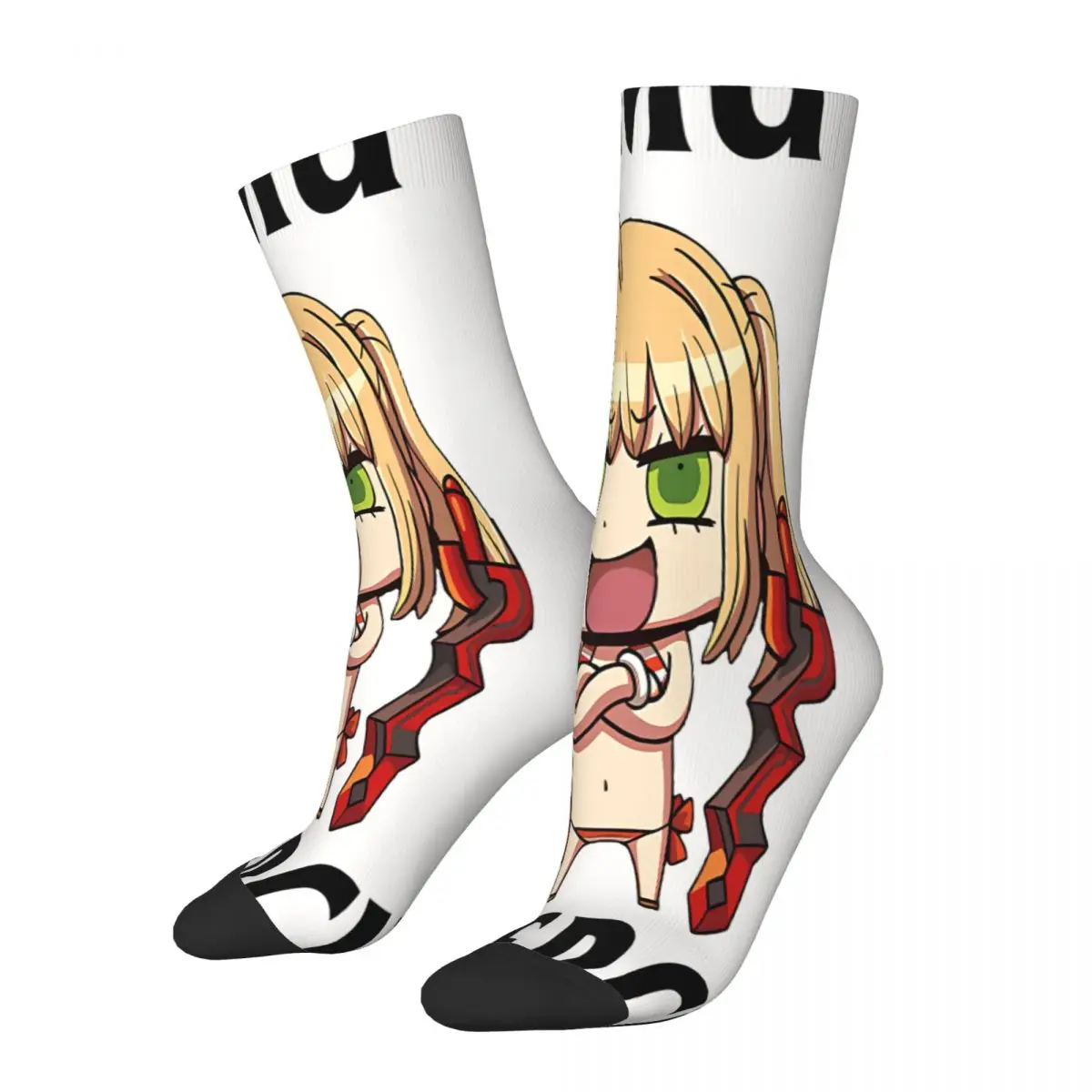 

Nero Claudius Caster Meme FGO Fate Grand Order Socks Male Mens Women Spring Stockings Harajuku