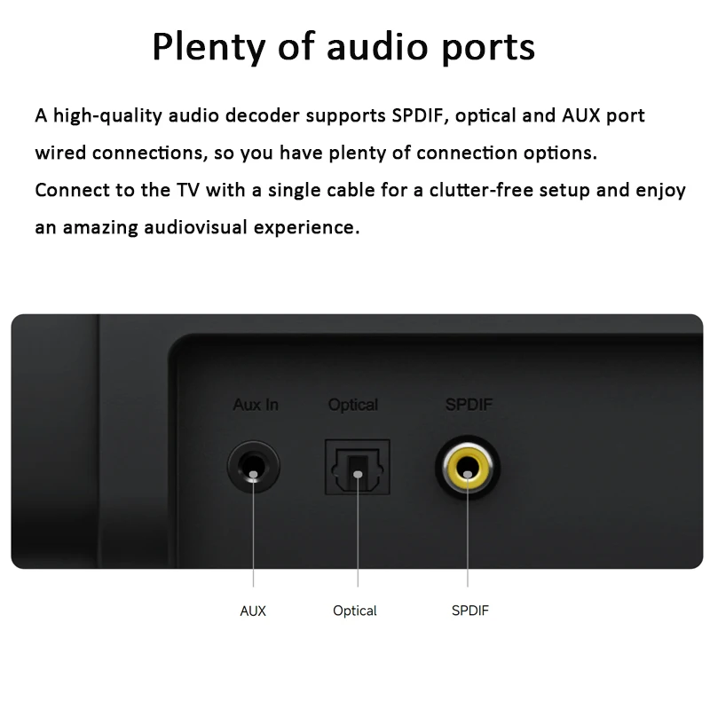 Xiaomi Xiaomi Soundbar 2.0ch Speaker Wireless Bluetooth 5.3 Full-range Speakers Music Playback for PC  TV Wireless Speaker 4