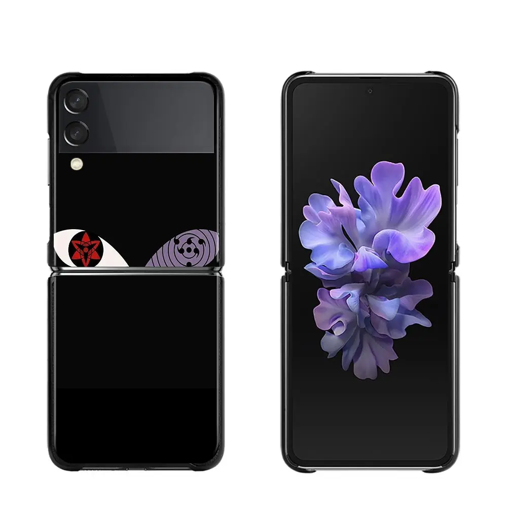 samsung galaxy z flip 3 5g case Phone Case For Samsung Galaxy Z Flip3 Cover for Samsung ZFlip 3 z flip 5G ZF3 Hard PC Coque Naruto Marker Sasuke Akatsuki z flip3 case