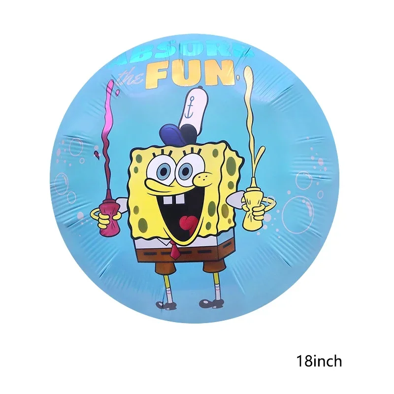 SpongeBob Schwammkopf Thema Kinder Alles Gute zum Geburtstag Babyparty Zeremonie Bunte Party Dekoration Ballon Set Überraschungsgeschenk – Detail 5