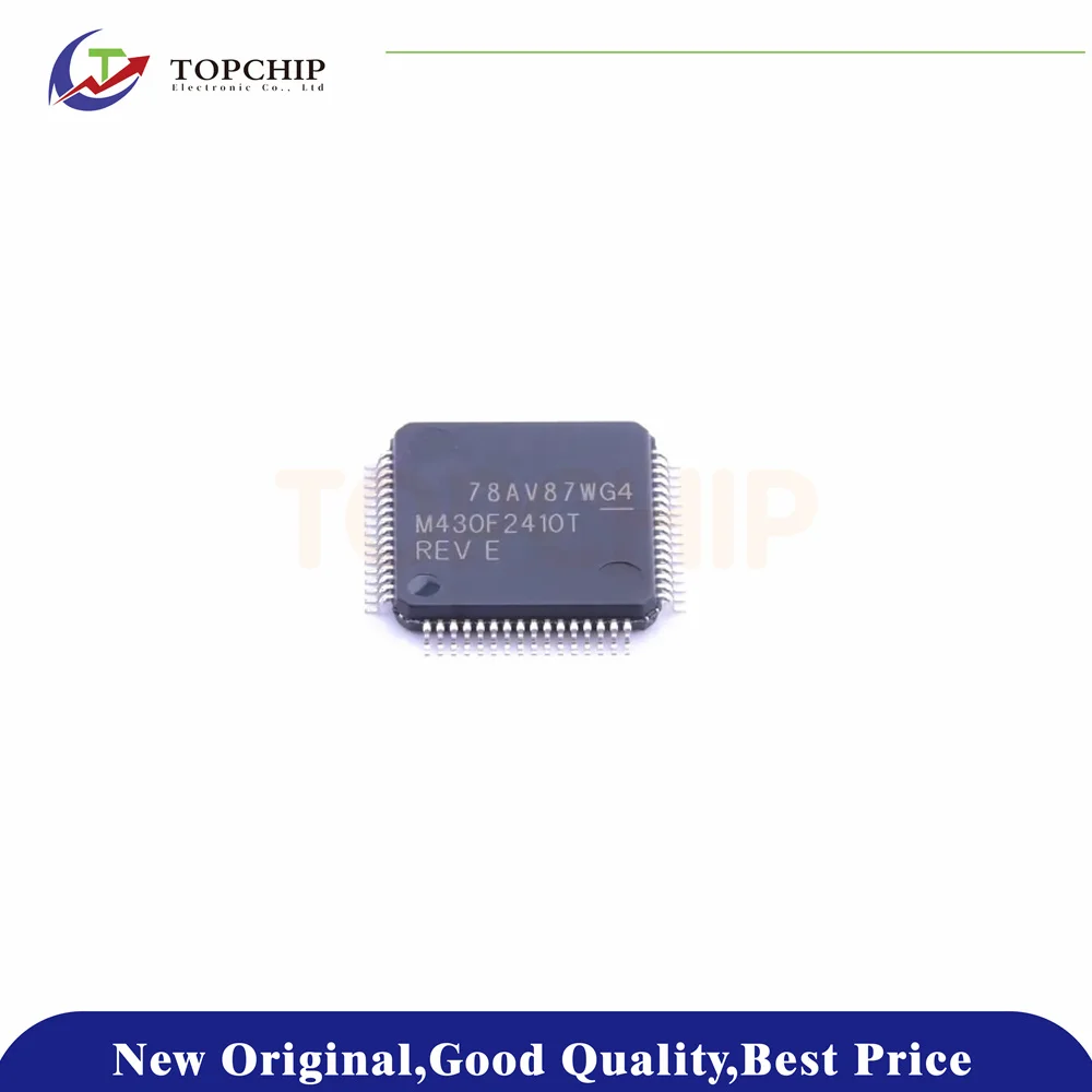 

1Pcs New Original MSP430F2410TPM MSP430F2410TPMR M430F2410T MSP430 48 16MHz 1.8V~3.6V 4KB 56KB FLASH LQFP-64(10x10) Microcontrol