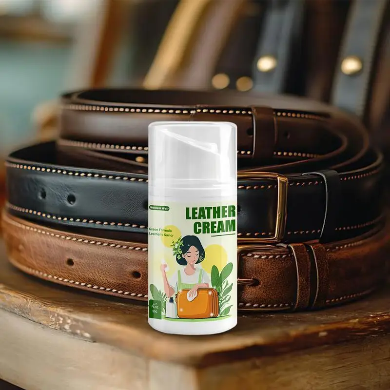 50g Refurbishing Leather Cream Household Care Cream Furniture Protector Nourishing Car Seat Cleaner for Shoes Auto Interiors