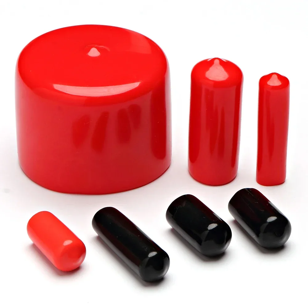 Threaded Cover Thread Protector Caps Bulk PVC Vinyl Rubber Round End Cap Thread Cover ...