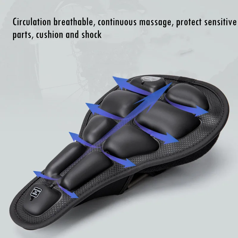 Comfortable Breathable Waterproof MTB Bike Seat Saddle Massage Protective Rain Cover Guard Outdoor Cycling Accessories