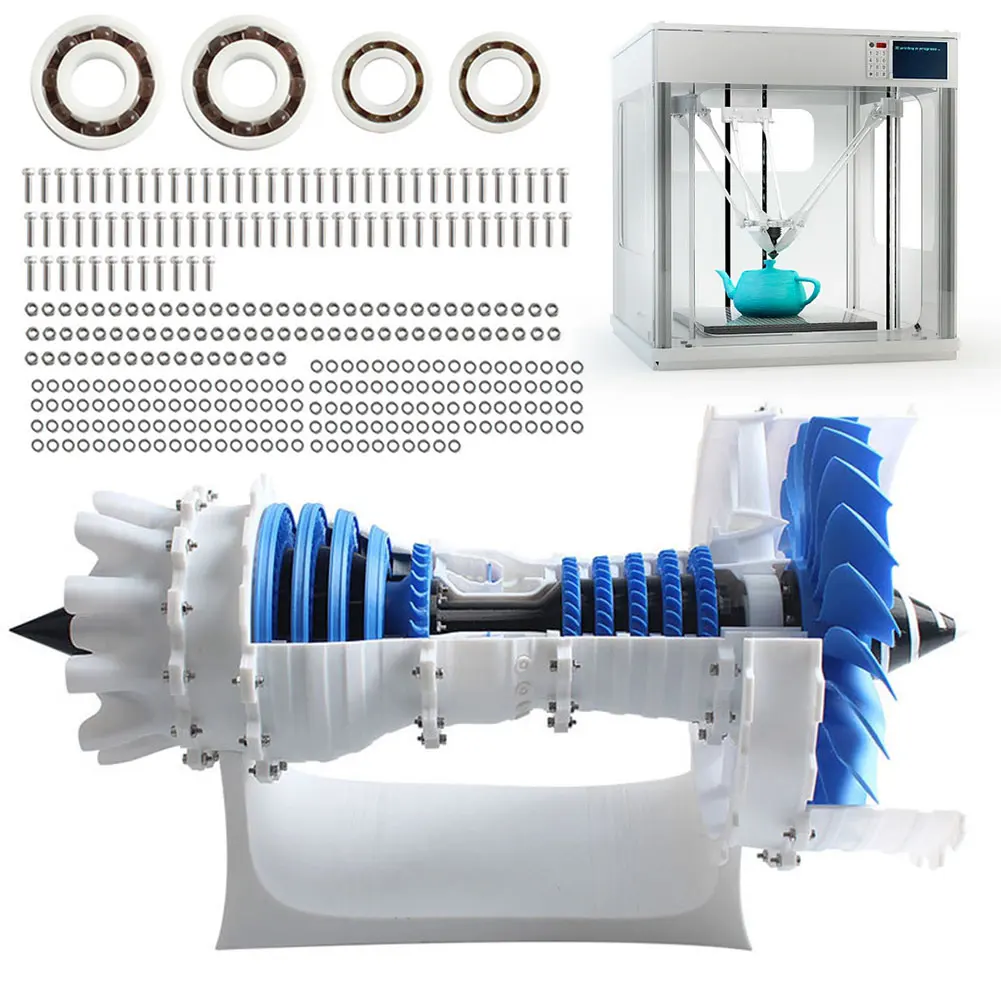 Bambu Lab 3D 프린터 모델용 하드웨어 키트, 항공 엔진 액세서리 부품 하이 퀄리티