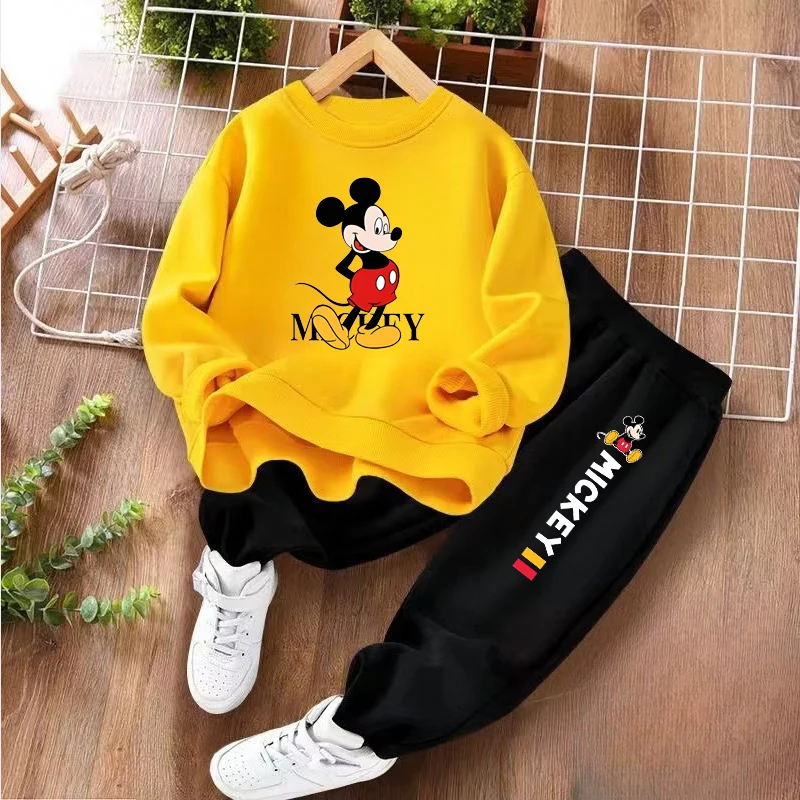Mickey Print Kids Hoodie Set 3