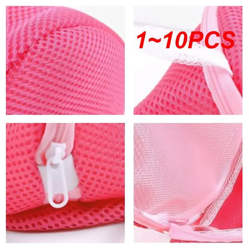 

1~10PCS Triangle Bra Wash Laundry Bag Lady Women Bra Underwear Washing Machine Protection Net Mesh Bag Lingerie Hosiery