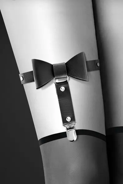Garter with black bow garter erotic products accessories for sex |